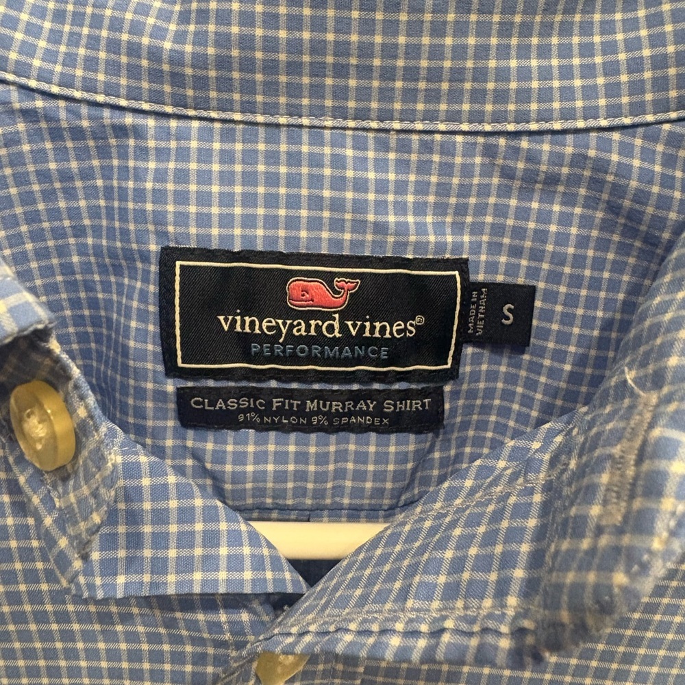 Vineyard Vines Classic Blue Plaid Shirt